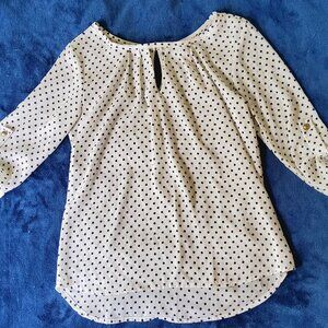 Agaci polka dot blouse
